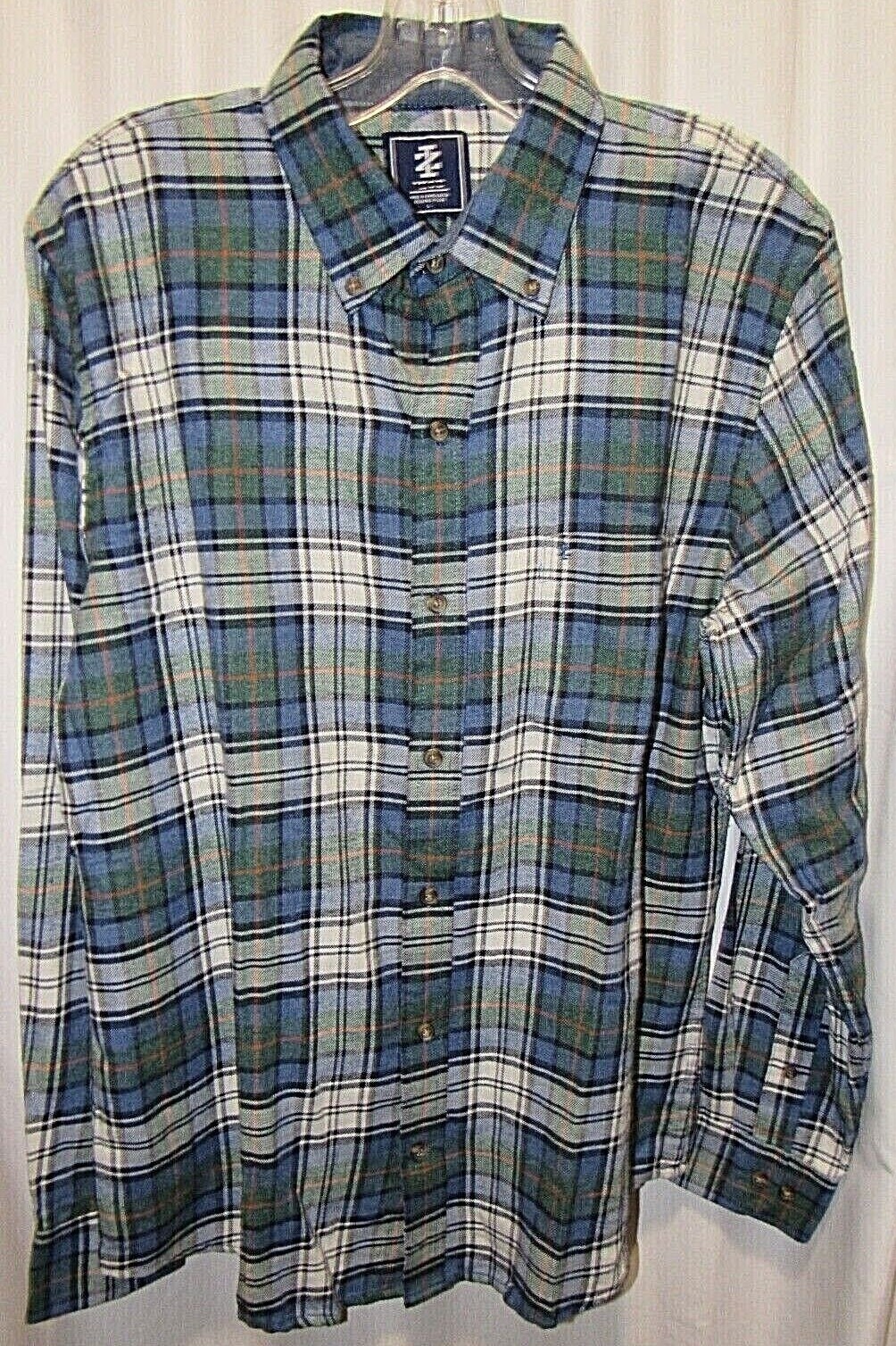 IZOD Varied Colors, Plaid, Long Sleeve Men's Flannel, Shirt L, XL gallery