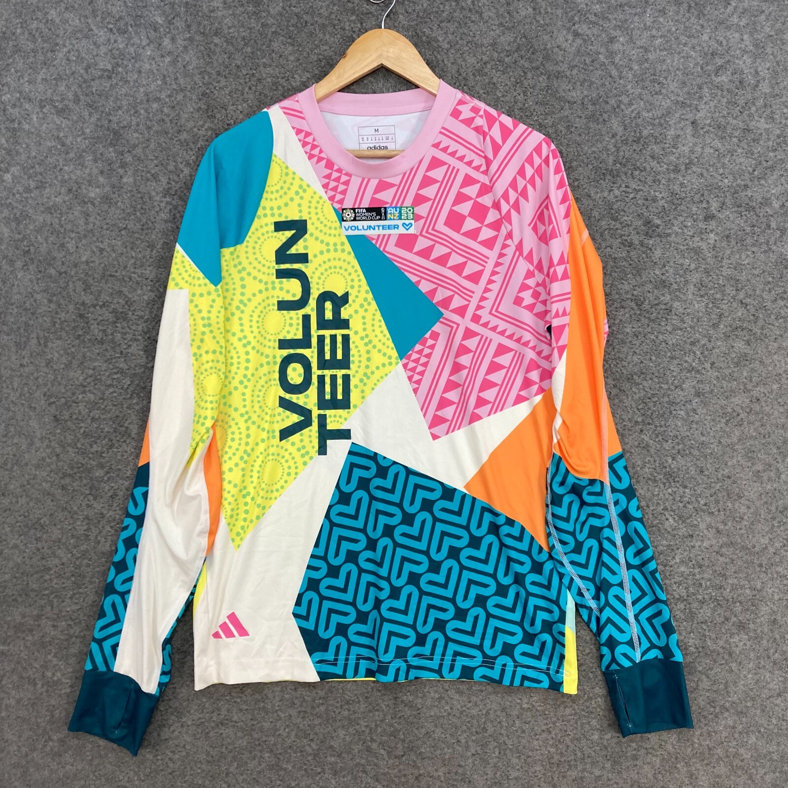 Adidas Shirt Mens M Medium FIFA World Cup 2023 Long Sleeve Australia 54722 gallery