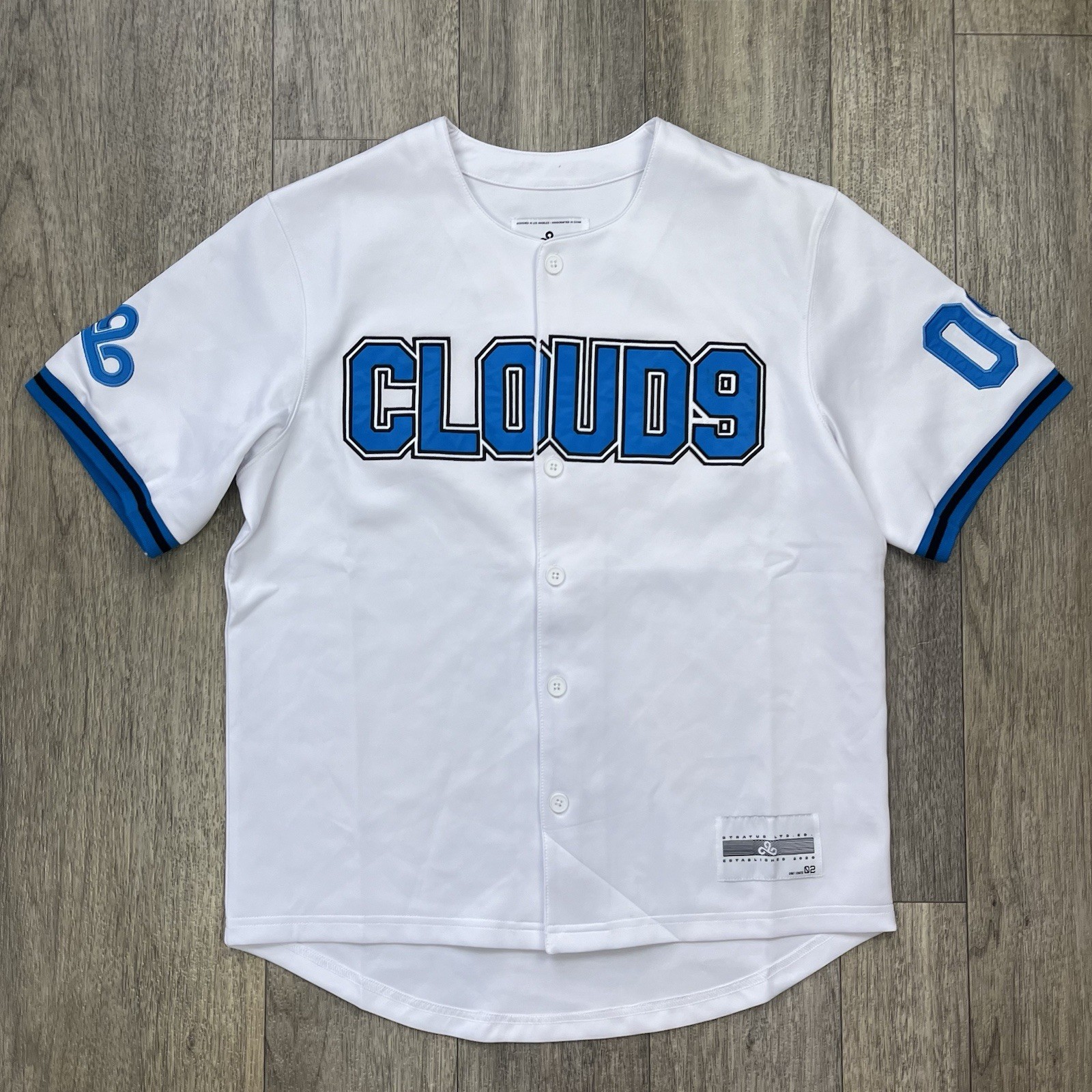 Cloud9 Stratus Authentic Sewn Button Baseball Jersey Adult Small Esports Gaming gallery