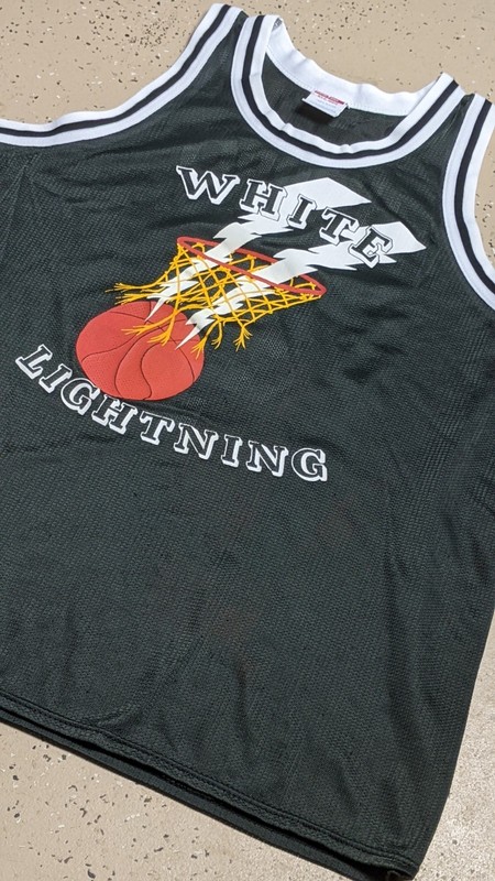 Vintage Empire Sporting Goods Basketball Jersey 80's White Lightning Hierro gallery