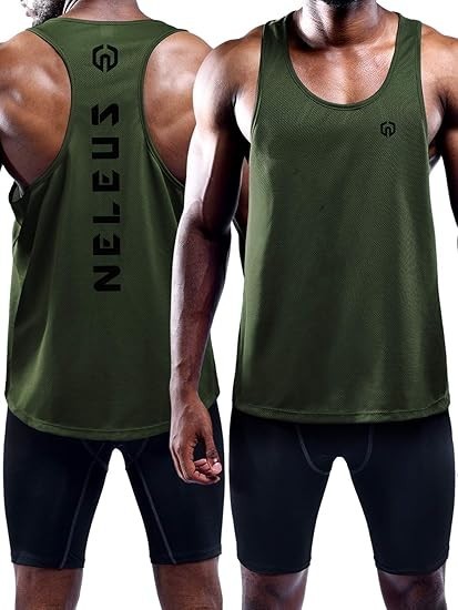 Men 3 Pack Dry Fit Y-Back Muscle Tank Top gallery