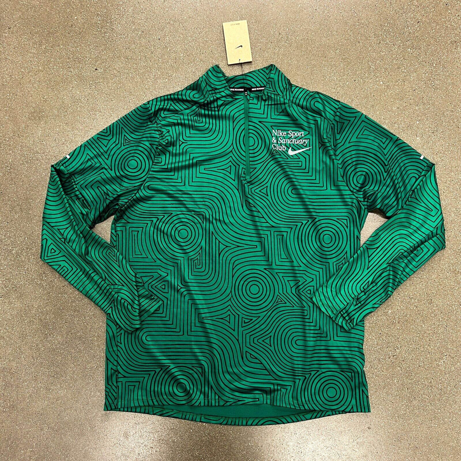 NWT Nike FB9036-365 Men's Dri-FIT Element 1/4-Zip Running Top Malachite Size L gallery