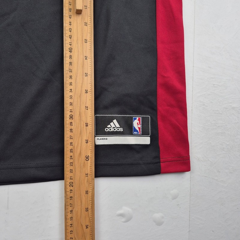 ADIDAS Top Medium Black Men's 100% Polyester Basketball NBA Miami 6 LeBron James gallery
