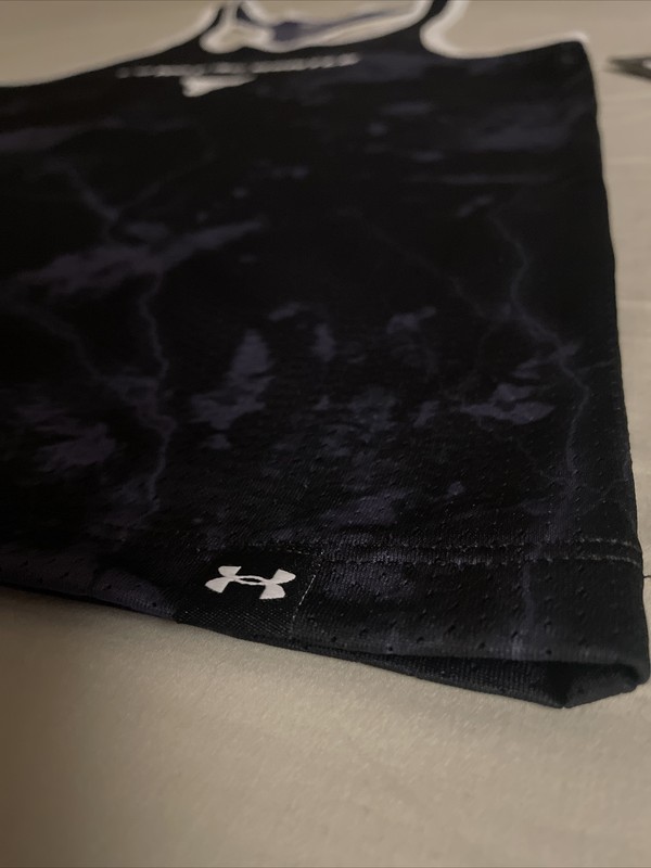 Under Armour Project Rock Mesh Printed Tank Black/Steel/White Men S Small NWT gallery