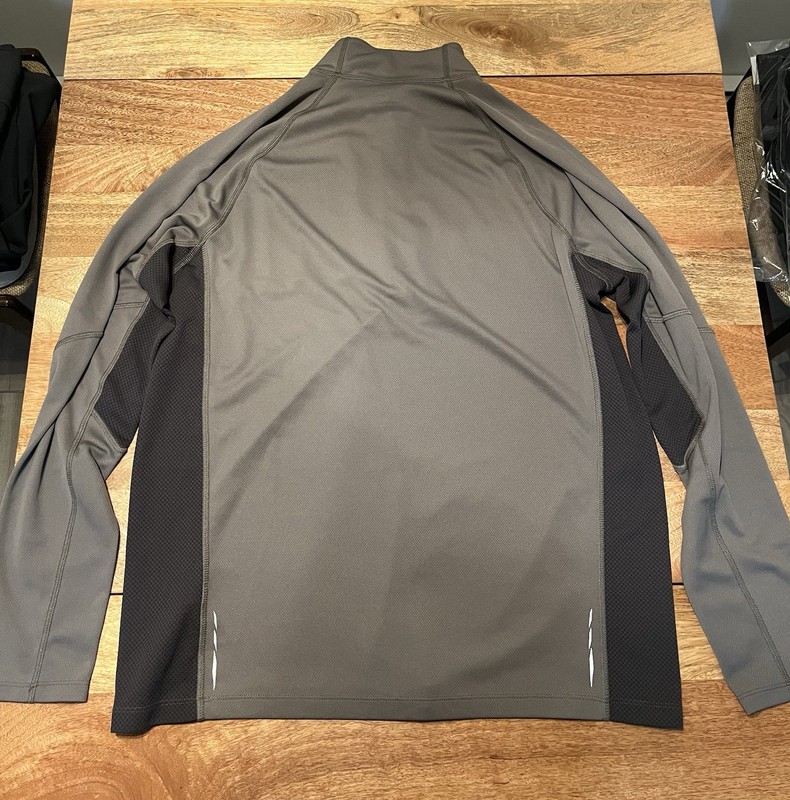 L.L.Bean Men’s Quarter Zip Pullover Gray Performance Athletic Lightweight L Tall gallery