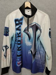 Lazer Trokar By Eagle Claw Fishing 1/4 Zip Jersey Adult Medium B33
