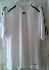 ADIDAS CLIMALITE ADIPURE White/Black Athletic Top Men’s Size XL