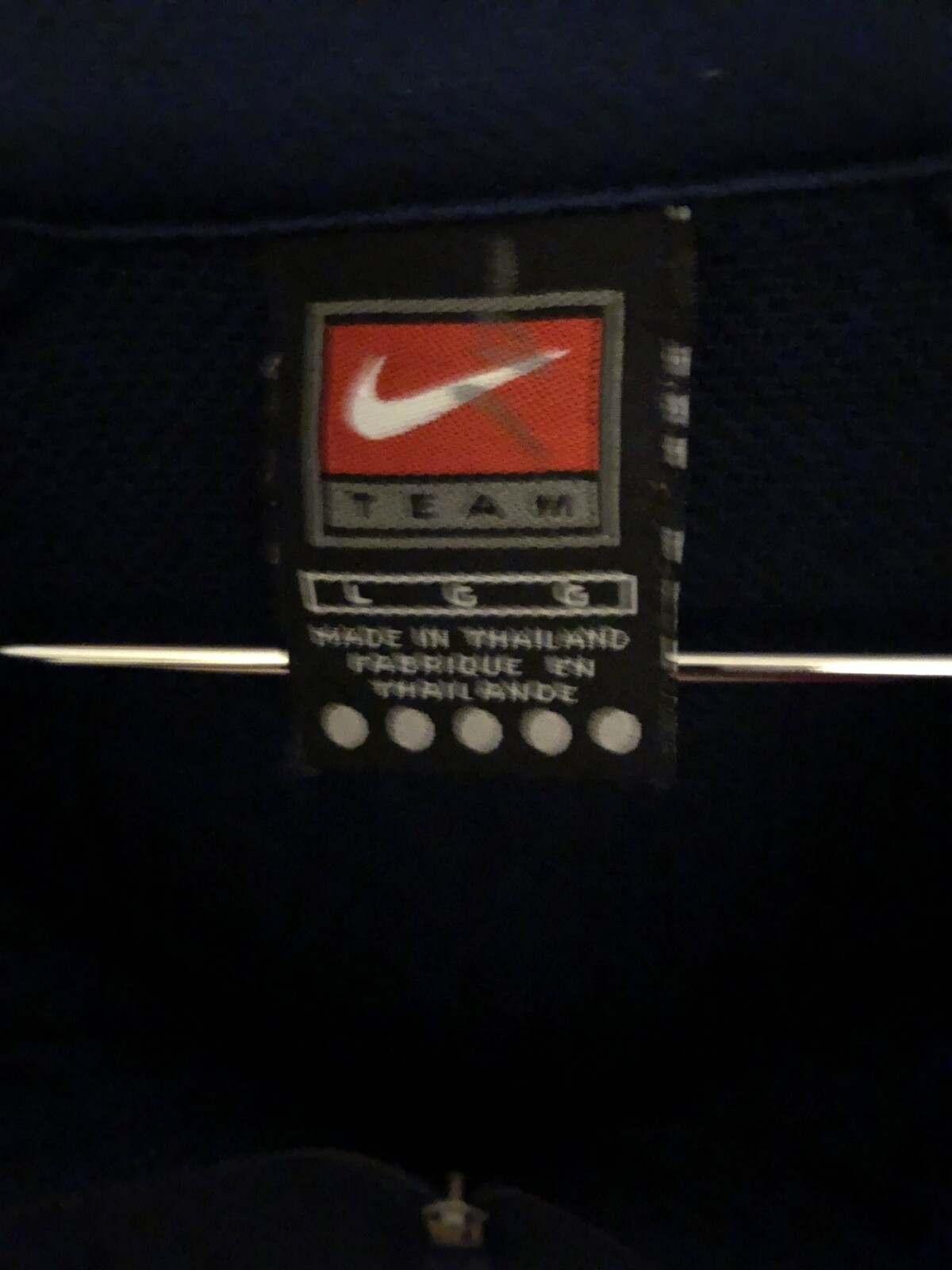 Nike Short sleeve jersey shirt Blue With Orange And White, Sz L gallery