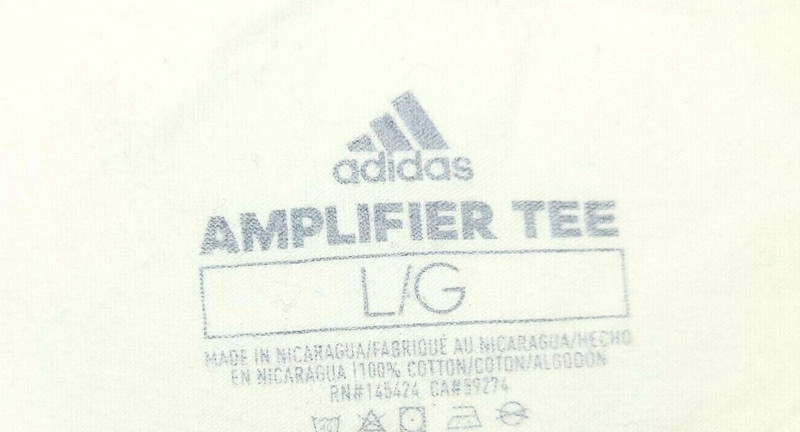 Adidas Amplifier T-Shirt Men's Large Short Sleeve White New with Tags Casual Tee gallery