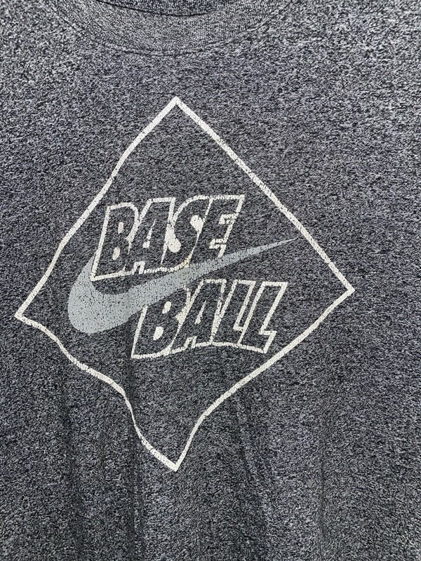 Nike TEE BSBL Baseball Home Plate Graphic T-shirt Men’s Large Gray Flaws gallery