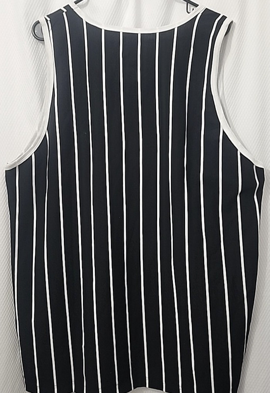 WXYZ Brooklyn New York BKLYN Mens Tank Top Size 2XL Black W White Stripe NWT gallery