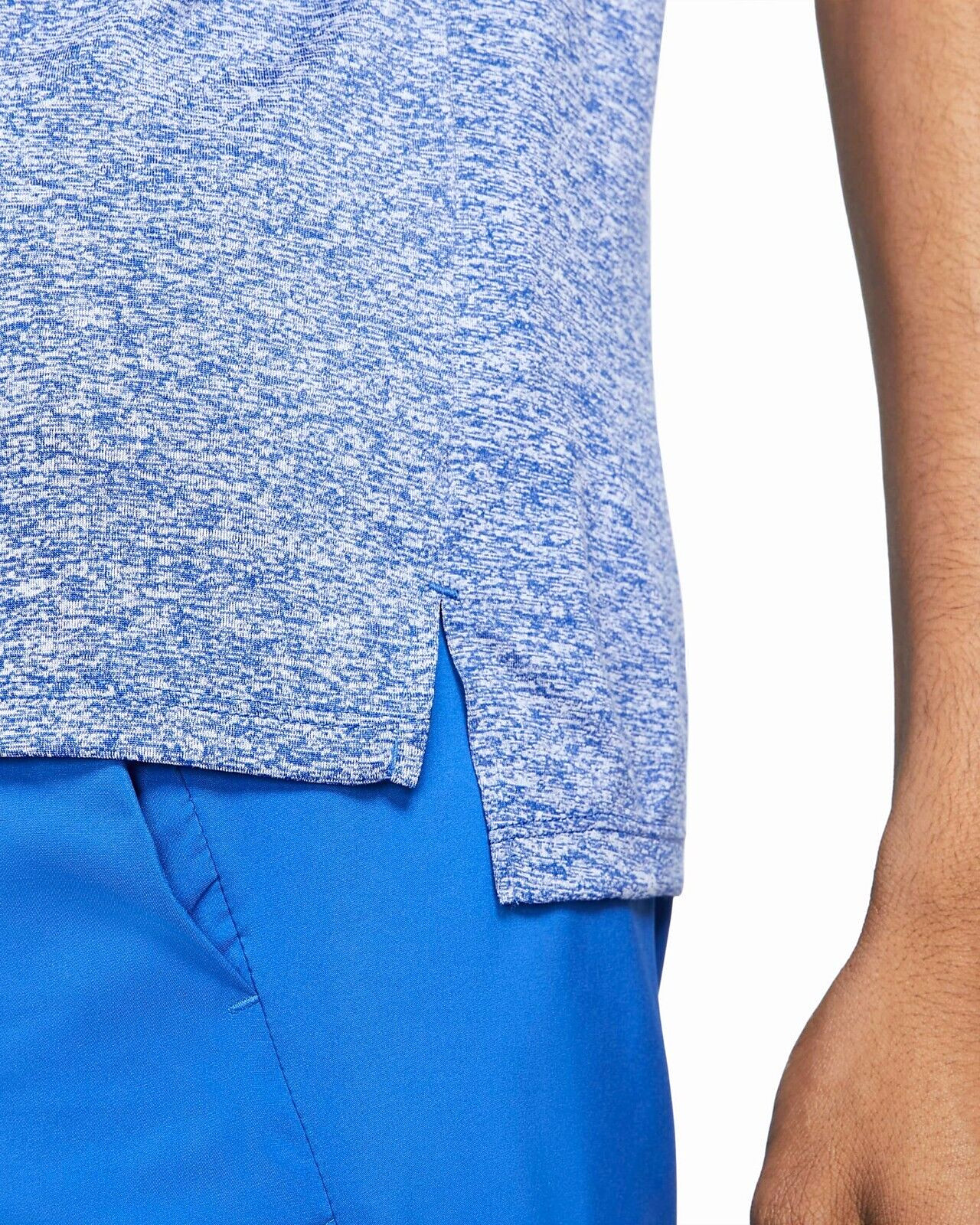 Nike Mens Dri-Fit Rise 365 Running Top in Blue/Silver, Size: LG & XL, CZ9184-482 gallery