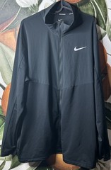 Nike Running Dri Fit Mens Black Zip up Light Weight Jacket
