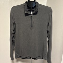 Champion Pullover Mens Medium Gray Duo Dry Quarter Zip Athletic Top Breathable