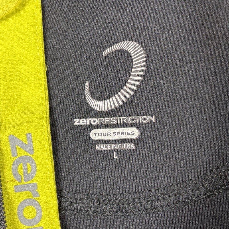 Zero Restriction 1/4 Zip Pullover Mens Large Black Tour Series Golf Performance gallery