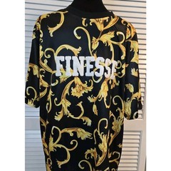 CONTENDER FINESSE Men XL Black Gold Scroll Design URBAN. REGAL. KING SILKY