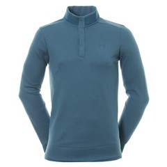 Under Armour UA Golf Storm Men’s SZ S Sweater Fleece Snap Mock 1329832 414 Blue