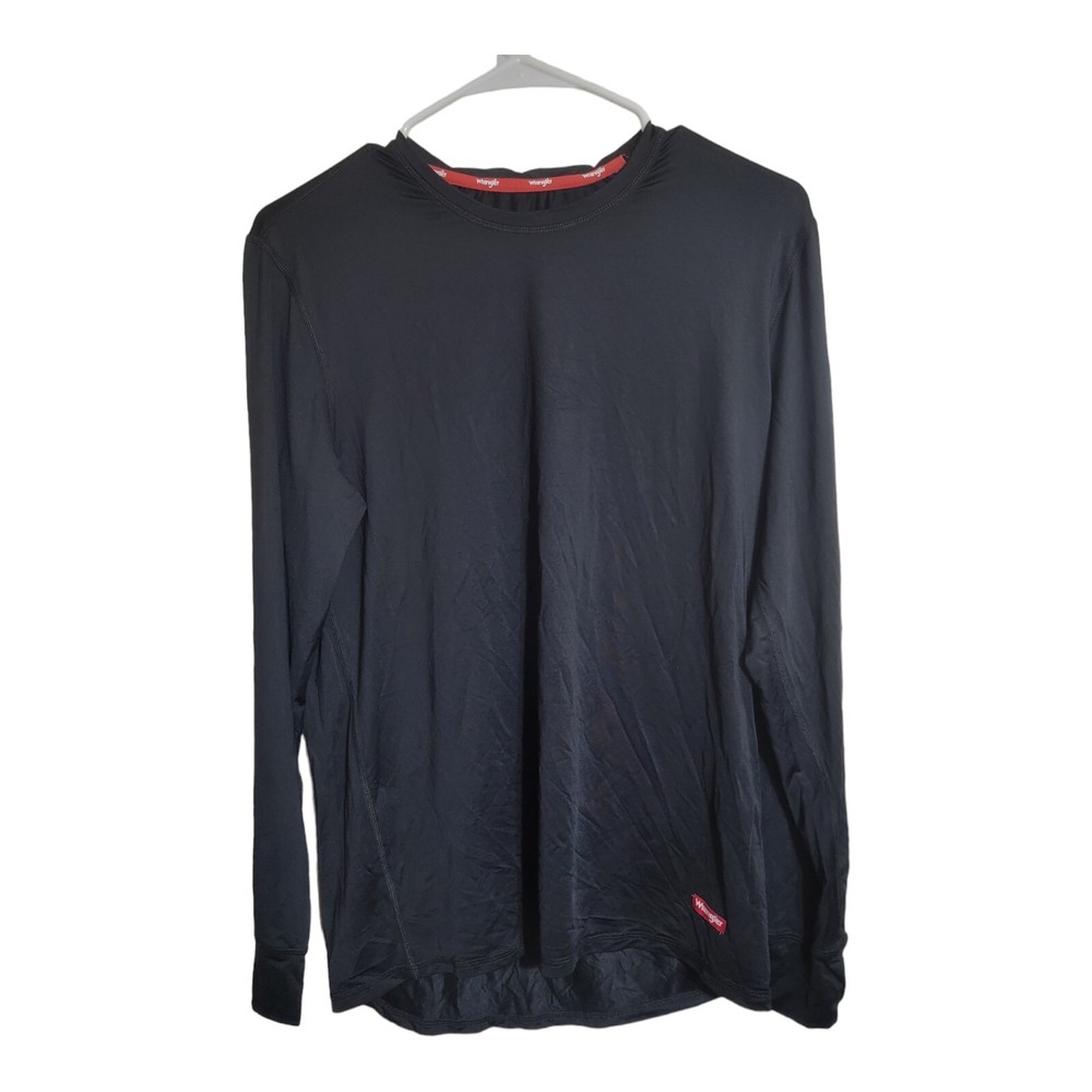 Wrangler Shirt Men M Black Workwear Wicking Compression Crossfit Training Gymrat