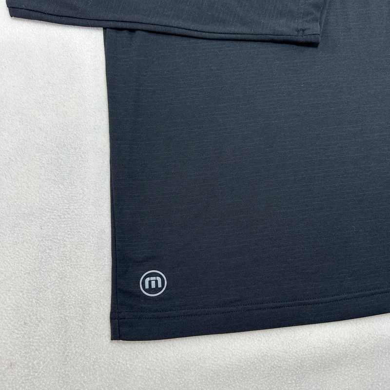 TravisMathew Pullover Mens Medium Gray 1/4 Zip Stretch Golf Long Sleeve Top Prep gallery