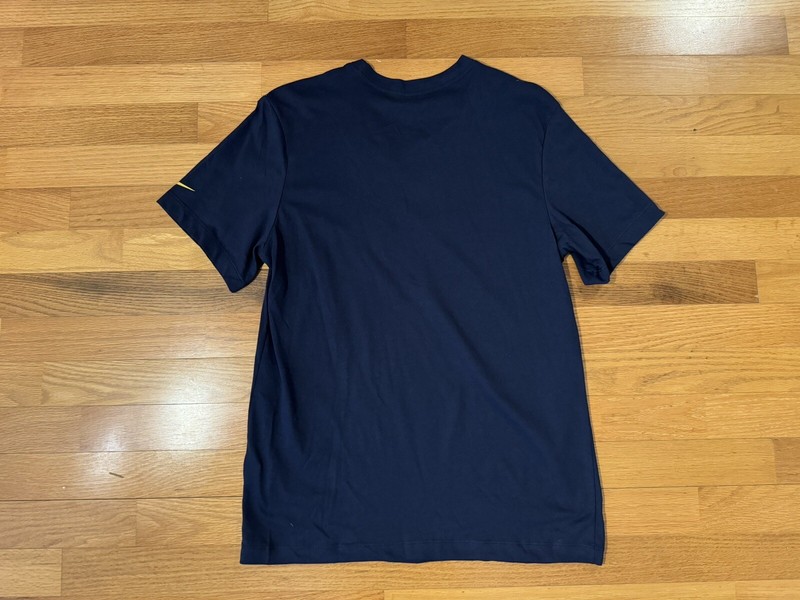 New L Nike Court Dri-Fit Rafa Nadal Tennis Shirt Navy Blue Yellow DZ2639-451 Men gallery