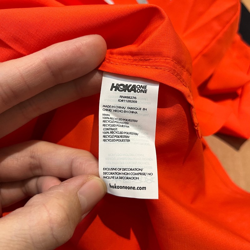 Hoka One One 1/2 Zip Wind Shell - Men's Size M - Orange gallery