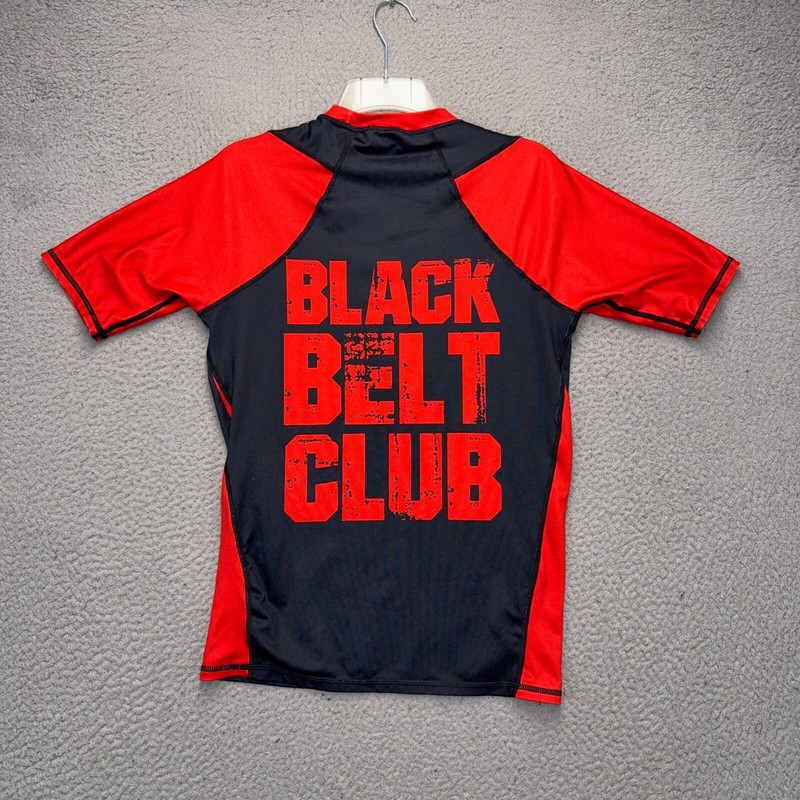Dominion MMA Rash Guard Mens Small Black Belt Club Jiujitsu Gameness Shirt Top gallery