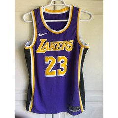 Nike LeBron James Los Angeles Lakers 23 Swingman Jersey Purple Mens 48 Large