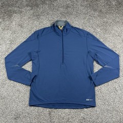 Vintage REI Co Op Jacket Mens Large 1/4 Quarter Zip Pullover Blue Long Sleeve
