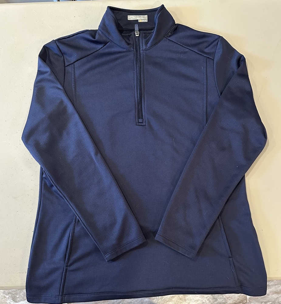 Callaway Pullover Mens X-Large Blue 1/4 Zip Long Sleeve Opti-Dri Golf Top