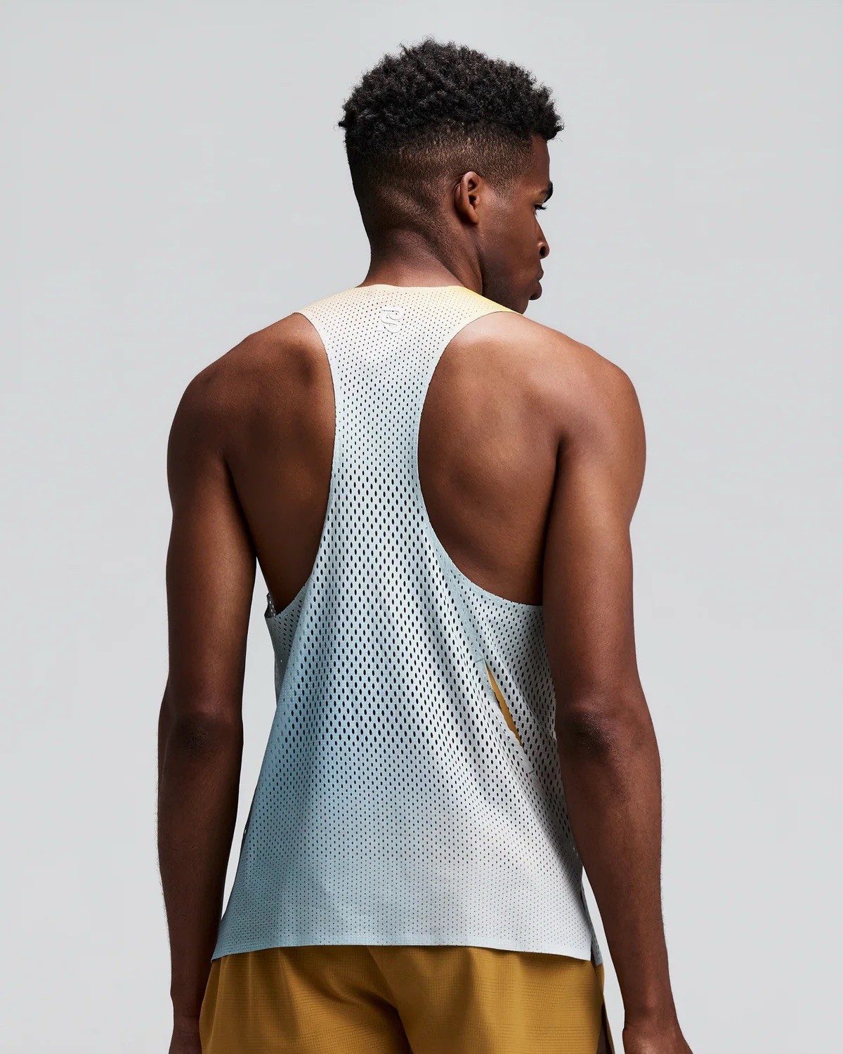 BANDIT RUNNING MEN'S SHREDDER RACE SINGLET SIZE M IN LAGOON MULTI - MSRP $108 gallery