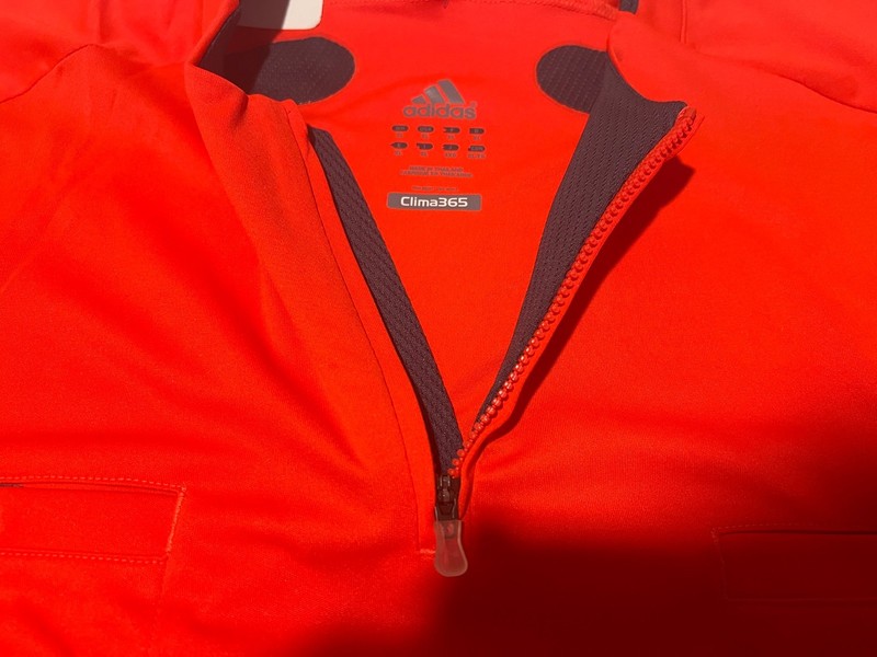 RARE/ 2008 Adidas Soccer Jersey REFREE JSY LS INFRARED/DARKONIX Men's XL NWT $60 gallery