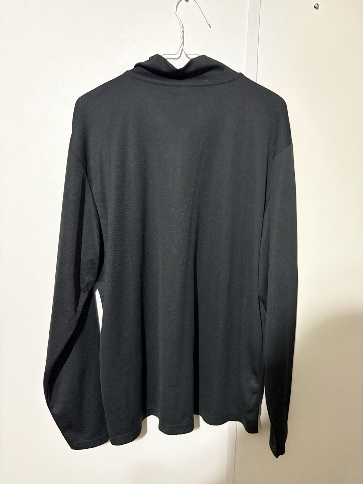 Snap-on Tools 1/4 Zip Pullover Mens XL Black Long Sleeve Staples Mock Neck New gallery