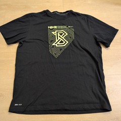 Nike BSBL Baseball Dri-FIT Shirt Mens XL Black Neon Yellow Graphic Tee Sport Gym