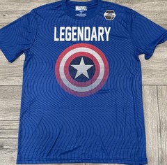 2016 Captain America Legendary Licensed Marvel Performance T-Shirt Size Large