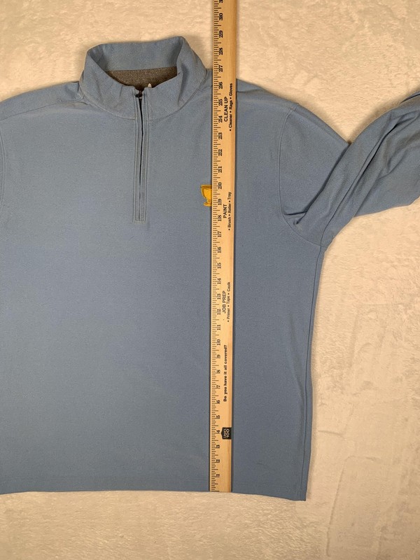 Johnnie-O 1/4 Zip Pullover Mens Medium Blue President's Cup Golf Performance gallery