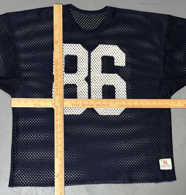 Vintage Champion Football Practice Jersey Mesh 60s 70s Size XL Navy Blue gallery