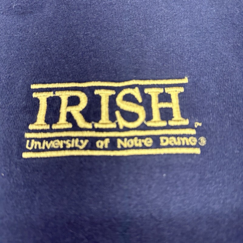 VTG 90s Jansport Notre Dame Football Long Sleeve Gray College T-Shirt Sz M gallery