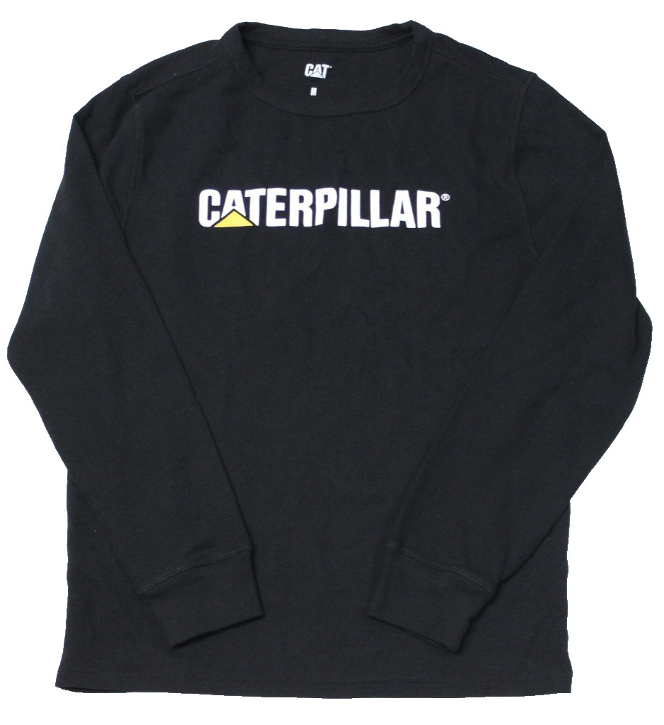 Caterpillar Waffle Knit Thermal Shirt Men's Size M Black Long Sleeve Workwear gallery