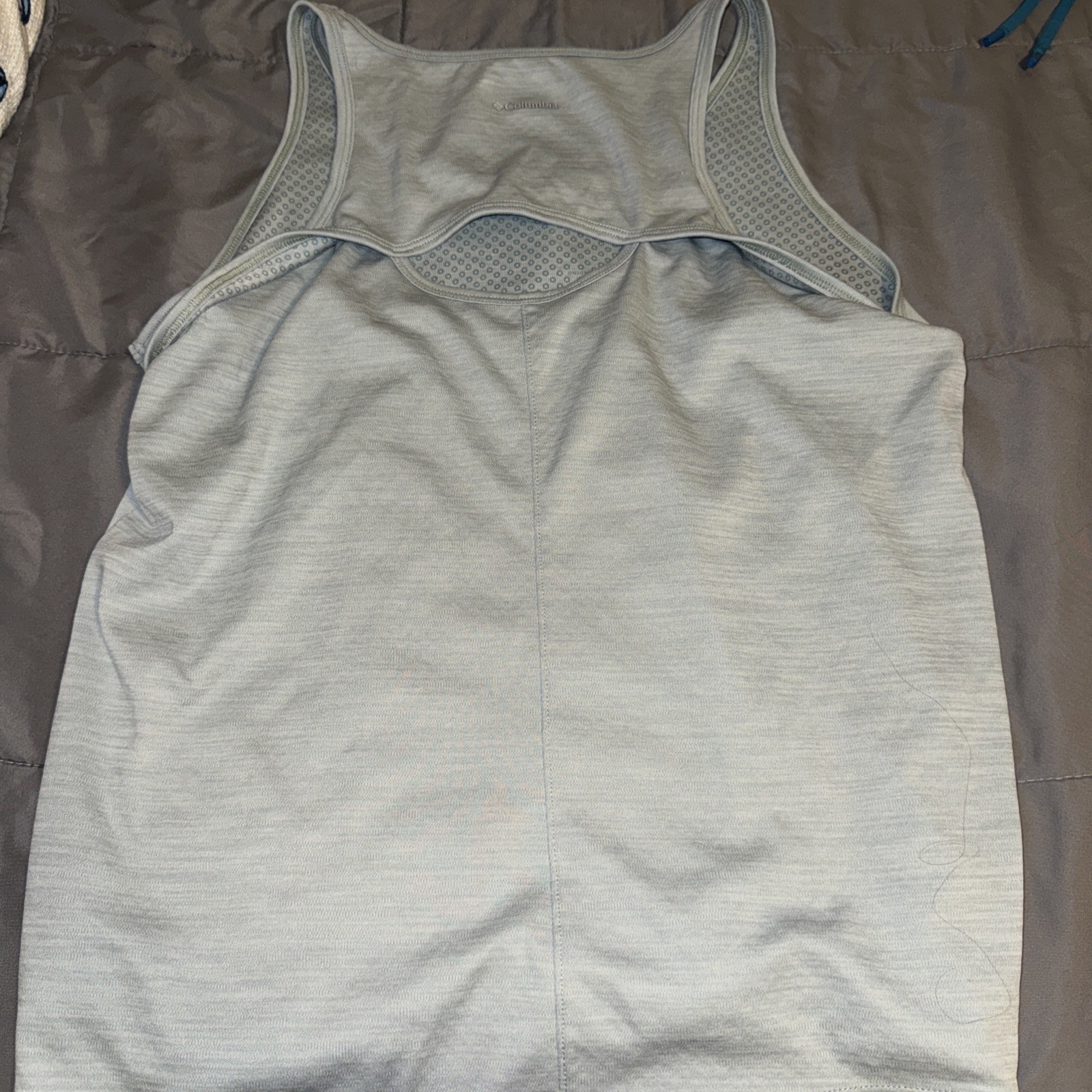 Columbia Grey Heathered Tank Top Sleeveless Shirt Women's Size Large gallery
