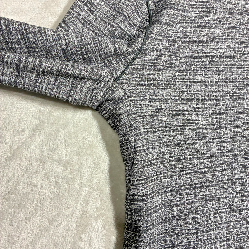 Lululemon Surge Warm 1/2 Zip Mens L Heathered Black Gray Pullover Rulu Running gallery