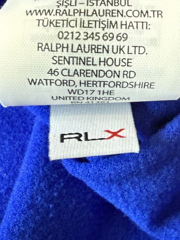 RLX Ralph Lauren Golf Performance Pullover Wicking 1/4 Zip Men's Large Blue gallery