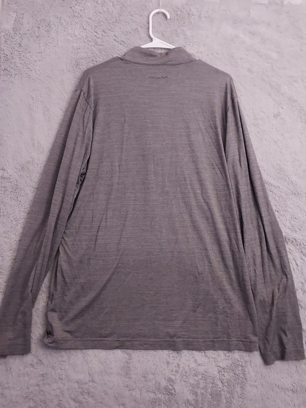 Travis Mathew Pullover Mens Large Gray Quarter Zip Lightweight Mock Golf Stretch gallery