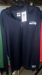 Officially Licensed Ultra Game NFL Seattle Seahawks Quarter Zip Pullover 2XL NWT