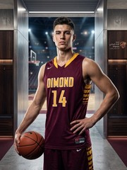 Nike Dimond Basketball Jersey #14 Mens Large Maroon Gold Vintage 2014 Rare