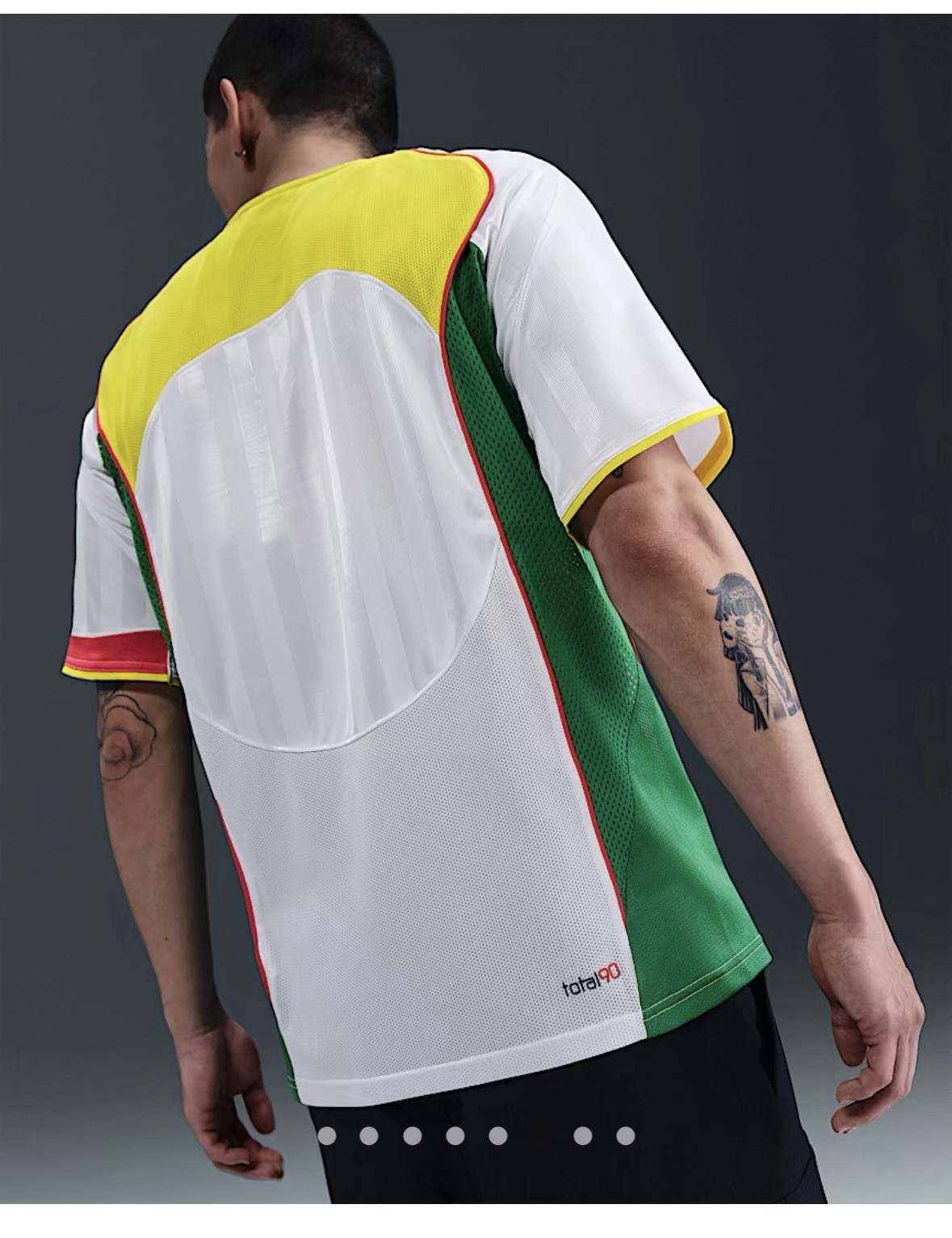 Nike Total 90 Soccer Jersey White Yellow Light Crimson IB4218-100 Men’s Size L gallery