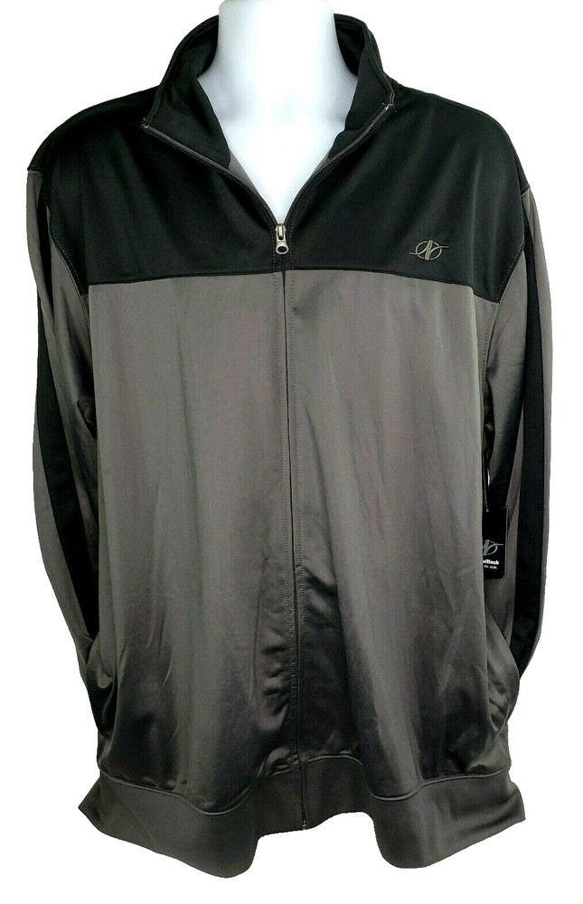 Nordic Track Jogging/Running Jacket, Men's 2XL, Full Zip, Gray w/ Black, NWT