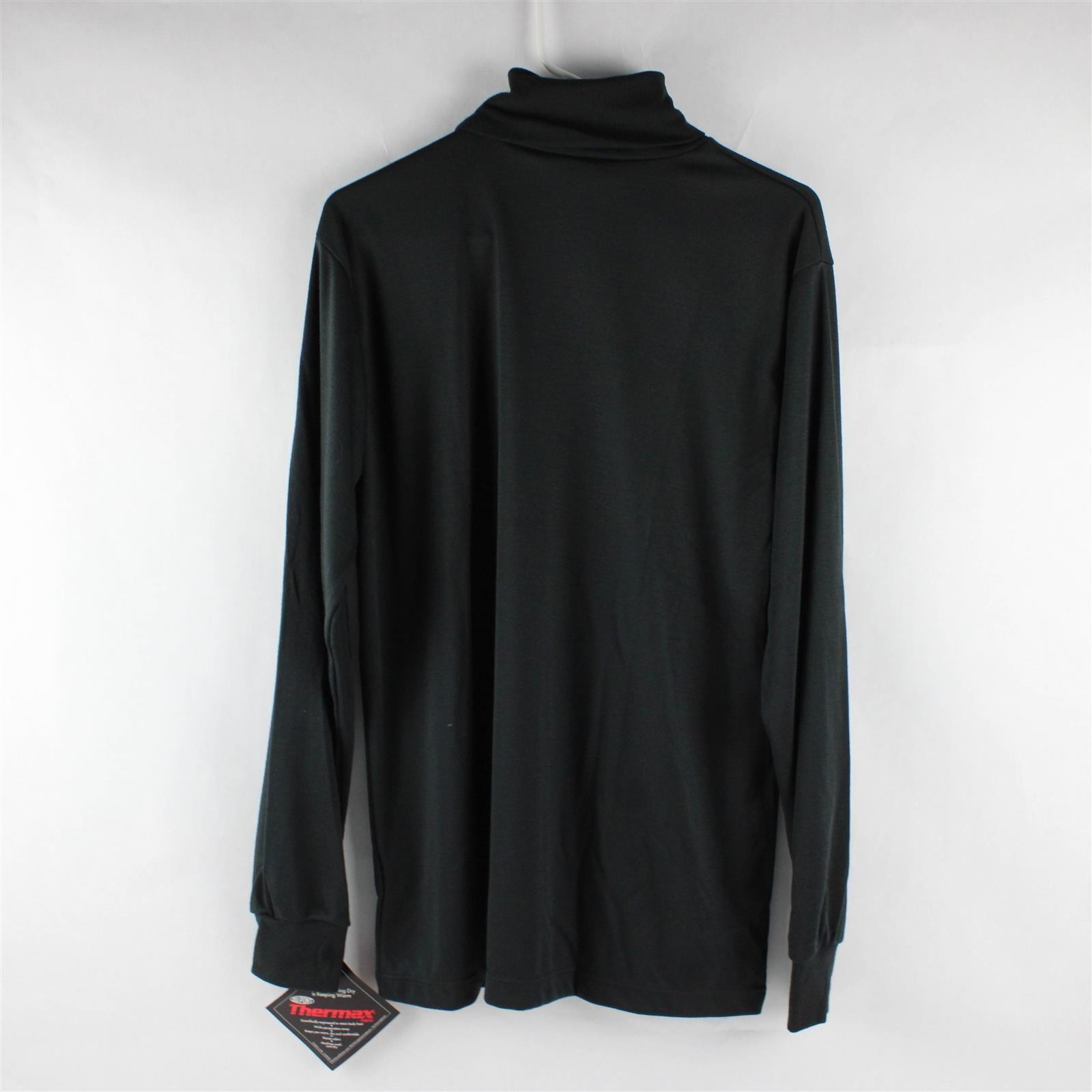 Cabela's Premium Under Shirt Solid Black Long Sleeve Turtleneck Thermax Men's L gallery