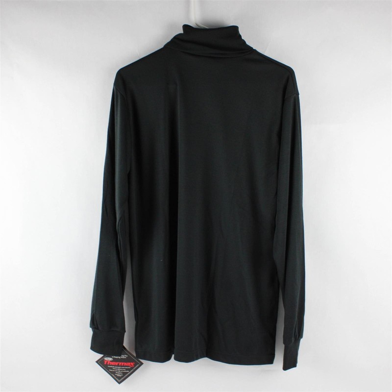 Cabela's Premium Under Shirt Solid Black Long Sleeve Turtleneck Thermax Men's L gallery