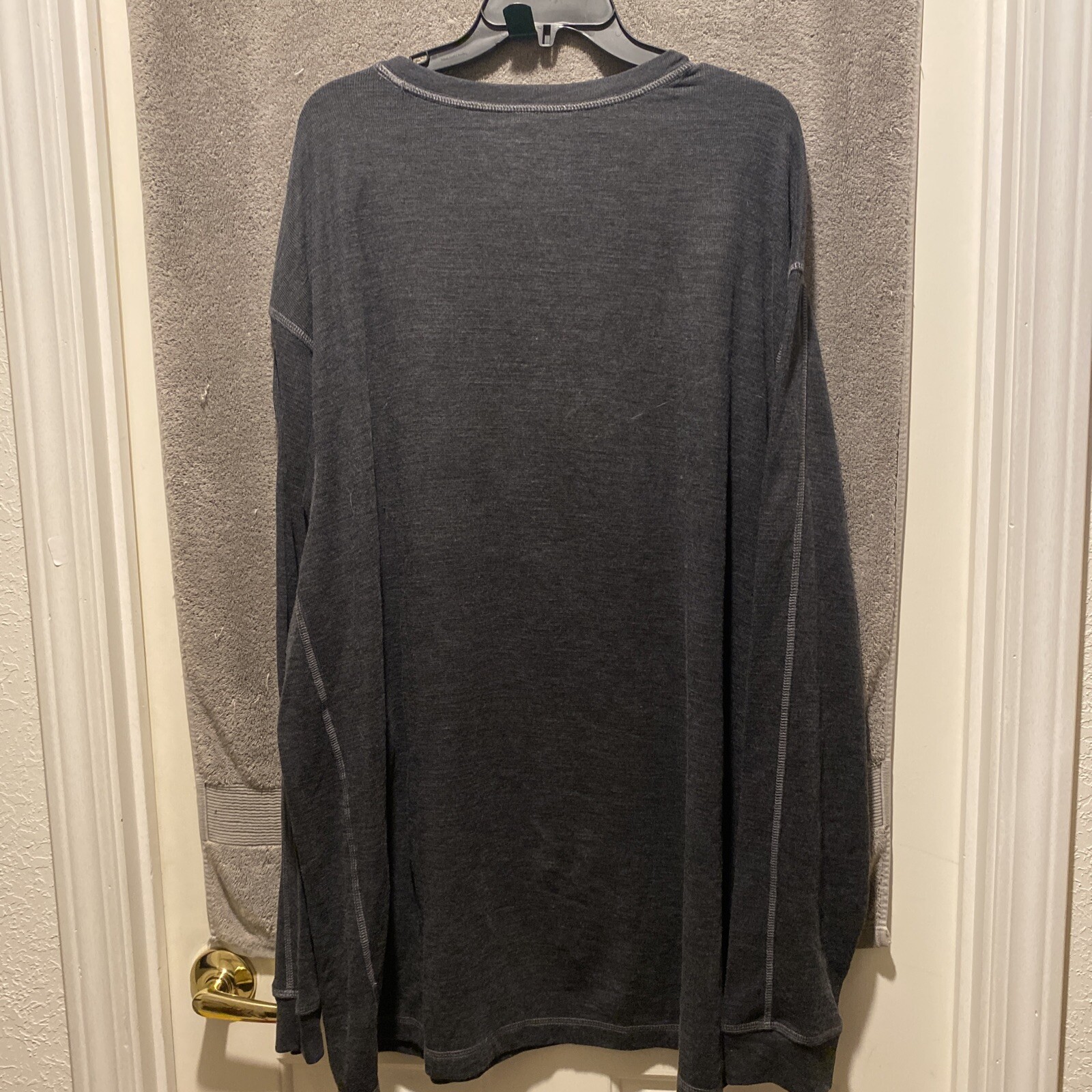 NWT Roundtree Yorke Performance Men's Size 3XT Pullover LS Brown Hthr $46 gallery