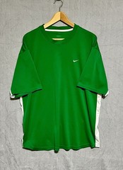 Men’s Nike DRI-FIT Green And White Short Sleeve Activewear T-shirt Size 2XL